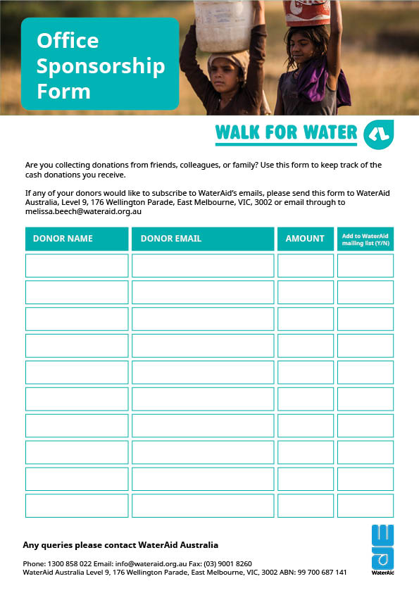 Office Sponsorship Form
