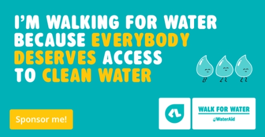 I'm walking for water because everybody deserves access to clean water (tile)