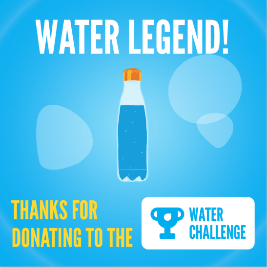 Water Generous Donation - Water Bottle Tall