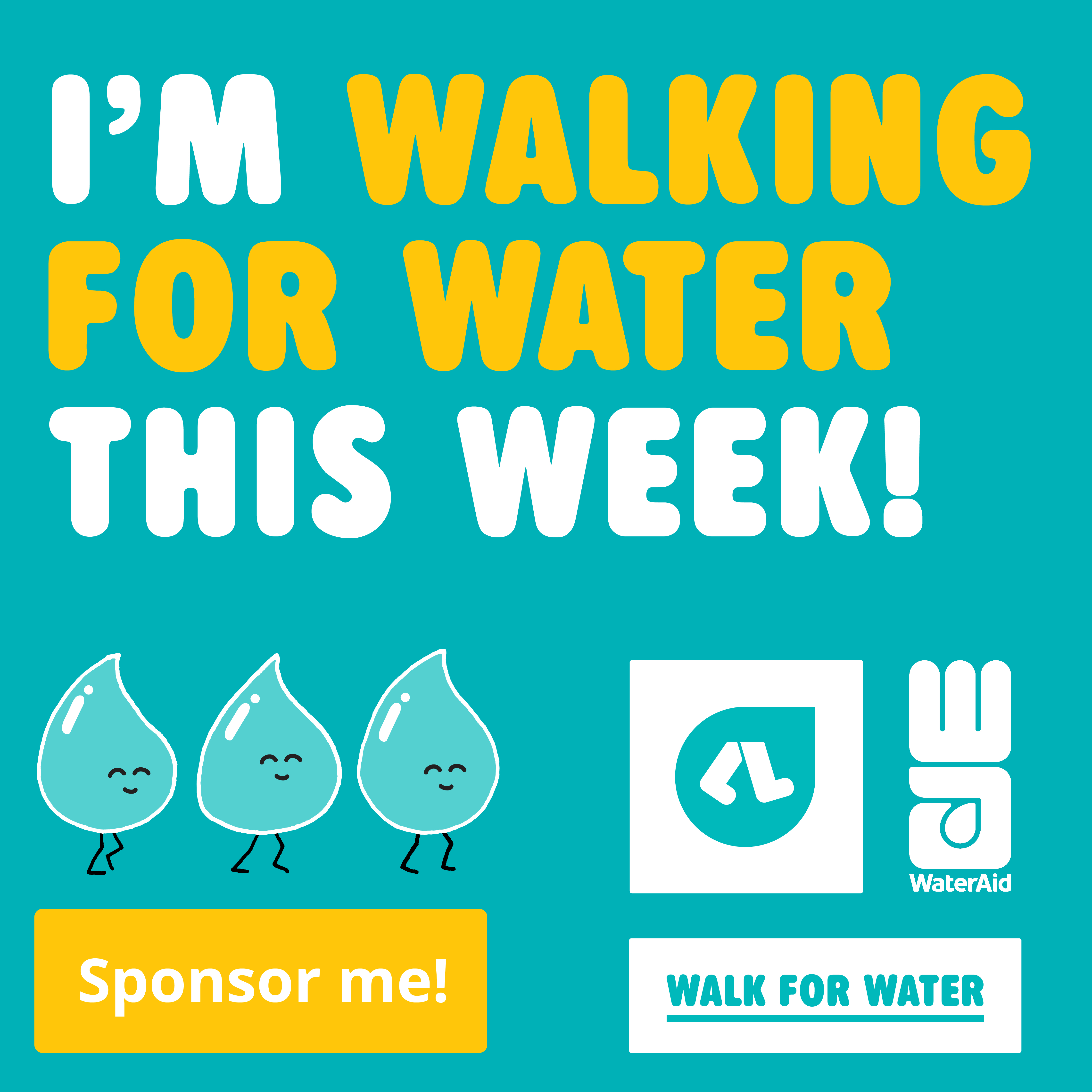 I'm walking for water this week!